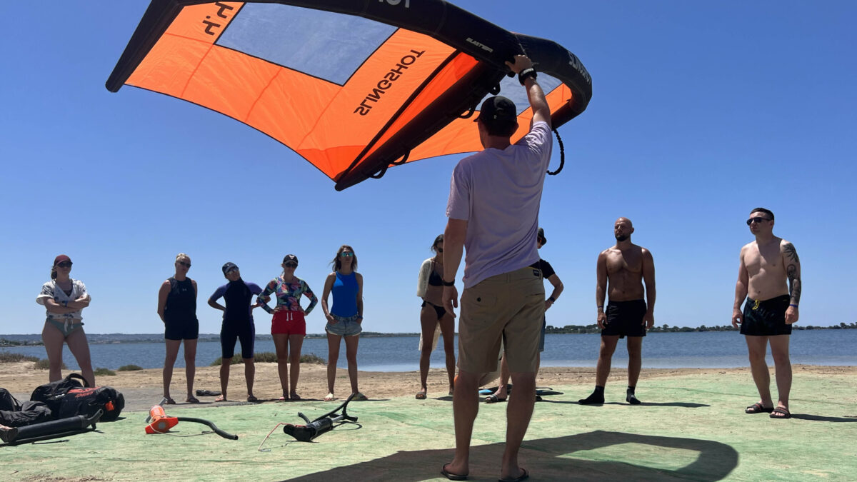 Wing foil classes in sicily
